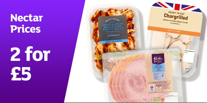 2 for £5 on cooked meats.